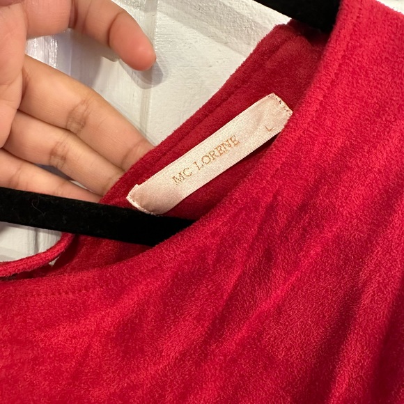 Used once dress with suede like material from Paris - Picture 3 of 4